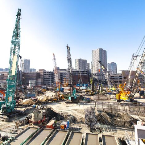 大規模工事現場